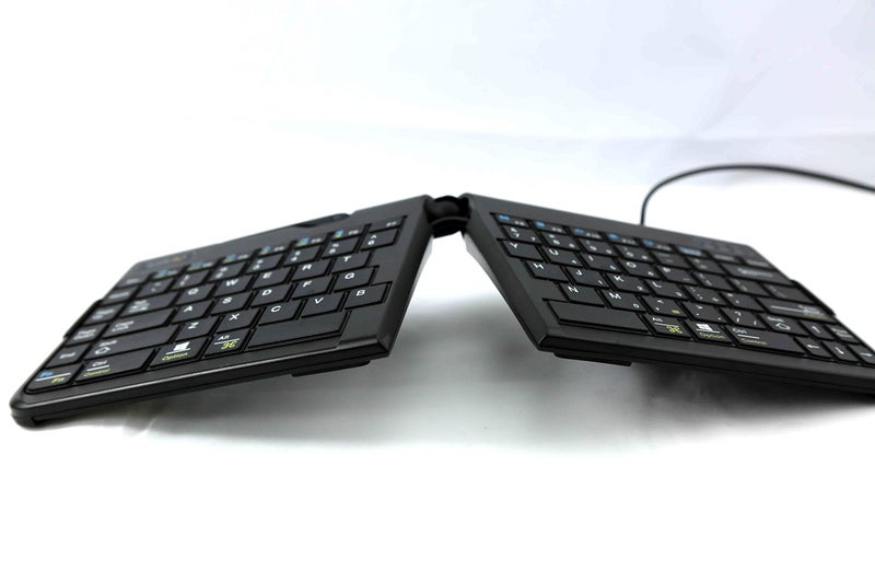 Goldtouch Go!2 Mobile Keyboard (GTP-0044) - Portable Foldable Travel Ergonomic Keyboard with USB for PC & Mac, Plus Jestik Microfiber Cloth - Value Bundle - Image 3